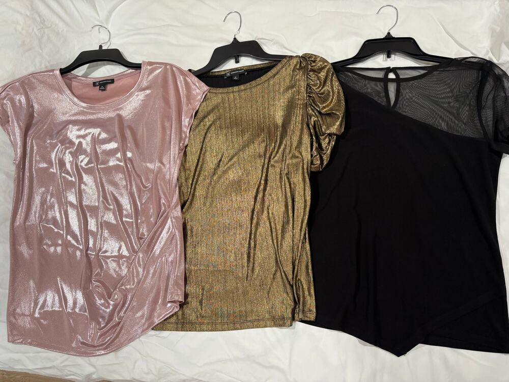 INC Short Sleeve Blouses Size Medium